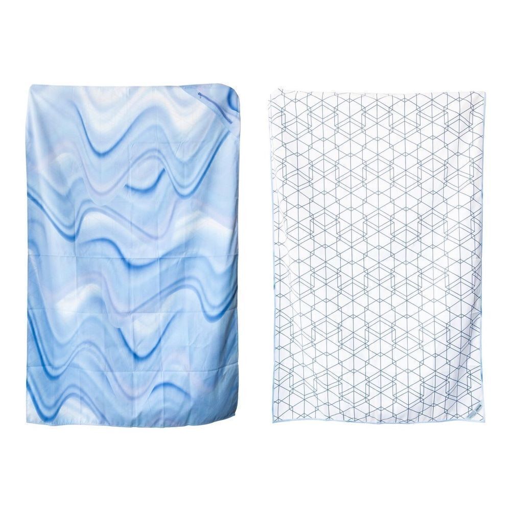 Norwex Beach Towel Blue & White limited edition NWT